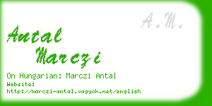 antal marczi business card